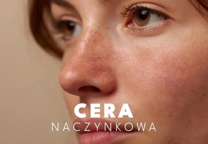 Widoczne zaczerwienienia i drobne naczynka na nosie i policzkach to cechy charakterystyczne cery naczynkowej.