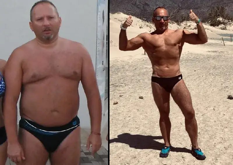 przed i po transformacja sylwetki