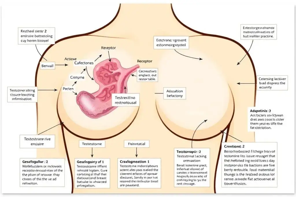 hormony wpływające na rozwój piersi diagram